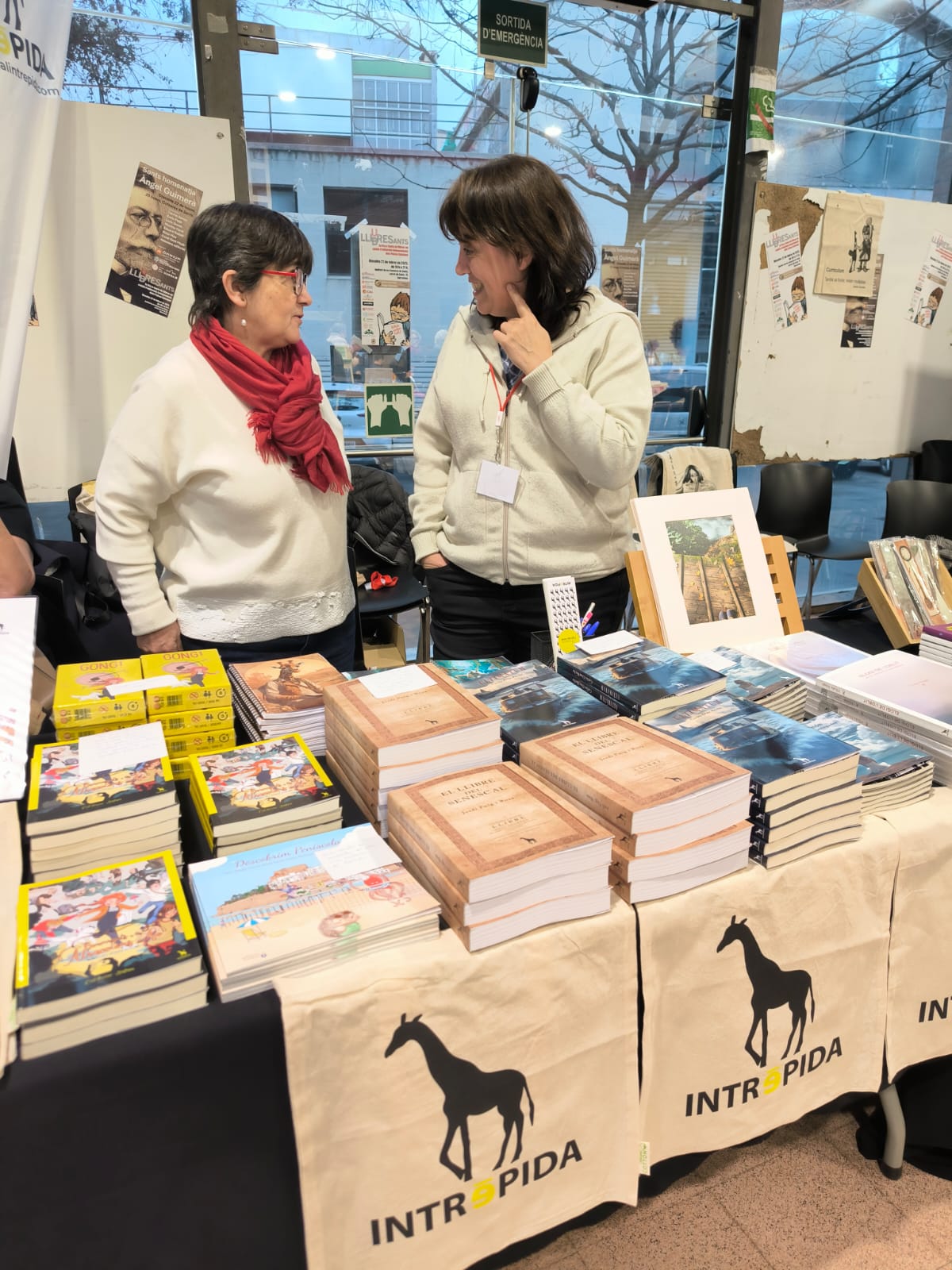 Parada de llibres d'Editorial Intrèpida a Fira Llibres Lliures